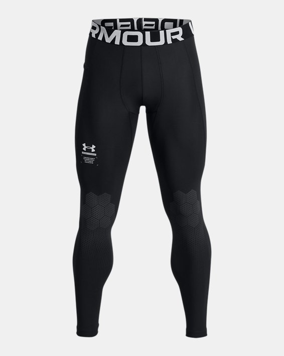 Men's UA HeatGear® ArmourPrint Leggings, Black, pdpMainDesktop image number 4